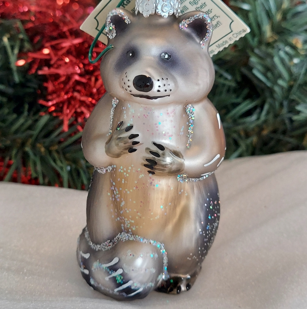 Old World Christmas Raccoon Ornament